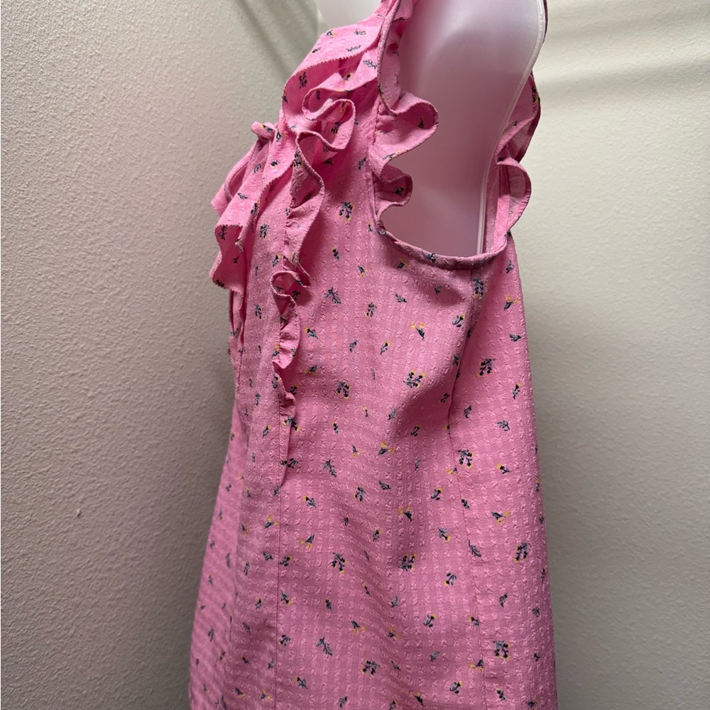LOFT Pink Ruffled Blouse - Picture 3 of 5